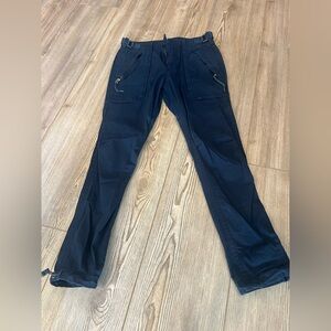Abercrombie & Fitch Black Cargo Zip-Pocket Pants